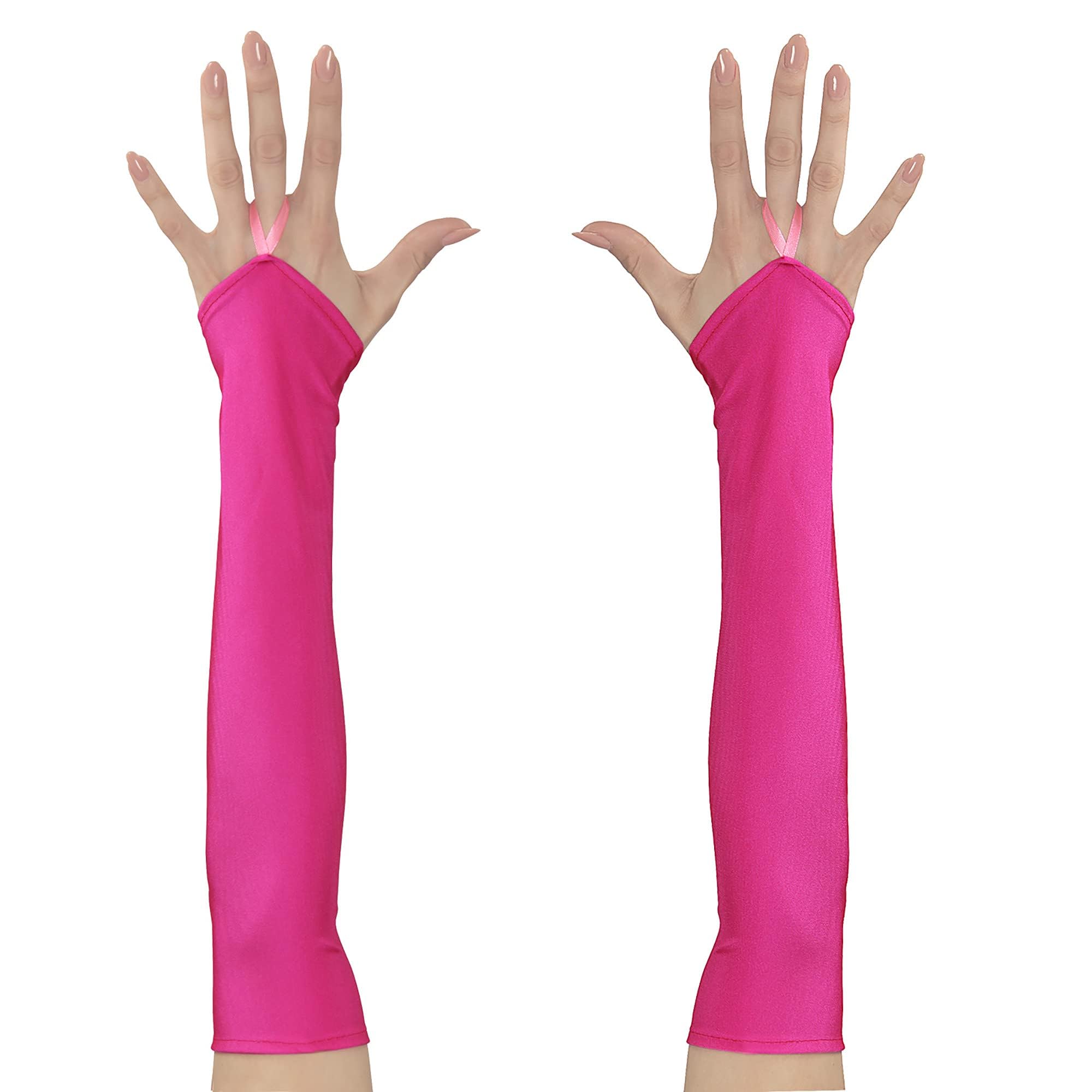 Widmann 00593 Neon 3D Fingerless Satin Gloves and other toys