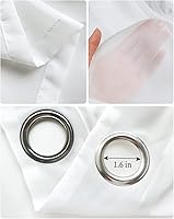 Vista 6 de Cortinas traslúcidas de muñeco de nieve rosa rubor de 39 pulgadas de largo, juego de 2 paneles de cortinas para cocina, dormitorio, sala de estar