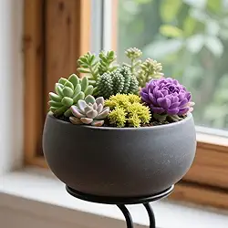 3 peças de plantas suculentas artificiais, mini arranjo em vaso, decoração de artesanato, suculentas, aparência realista, exibição interna