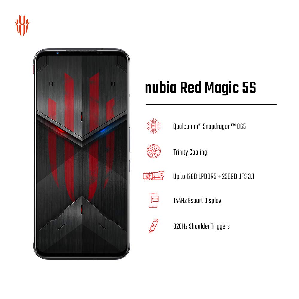 Amazon | nubia RedMagic 5Sゲーミングスマホ12GB RAM + 256GB ROM 