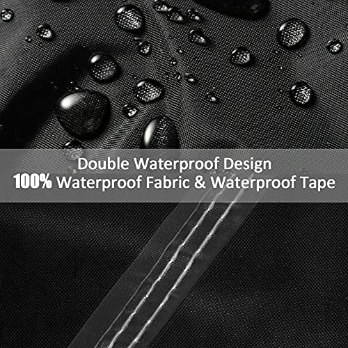 GEMITTO Pool Table Cover, Billiard Table Covers with Handles Buckles