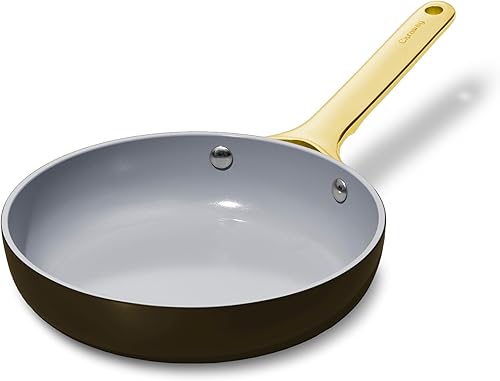 Caraway - Mini sartén de cerámica antiadherente (1.05 cuartos de galón, 8 pulgadas), no tóxico, sin PTFE ni PFOA, apto para horno y compatible con