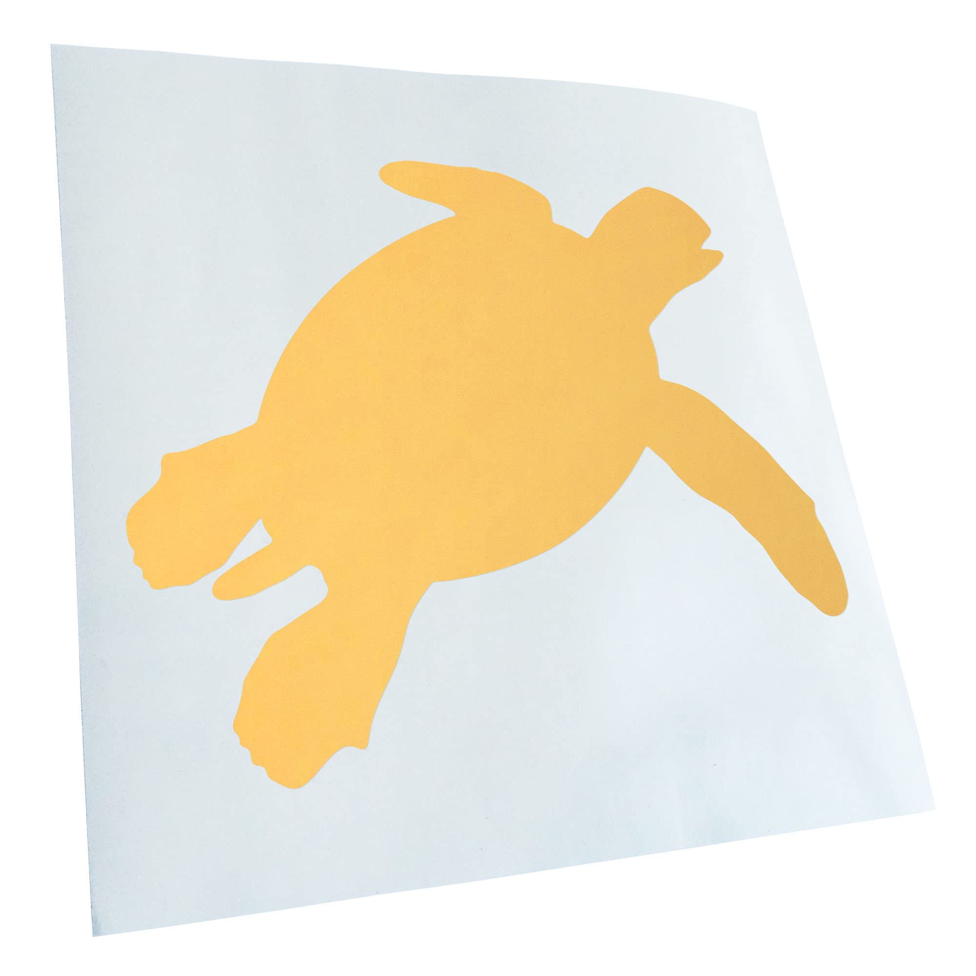 Kiwistar - Car Sticker - Cream - 12 x 10 cm Turtle Silhouette Sticker for Car, Laptop, Bicycle, Truck, Motorcycle, Multicoloured JDM Decal Racing