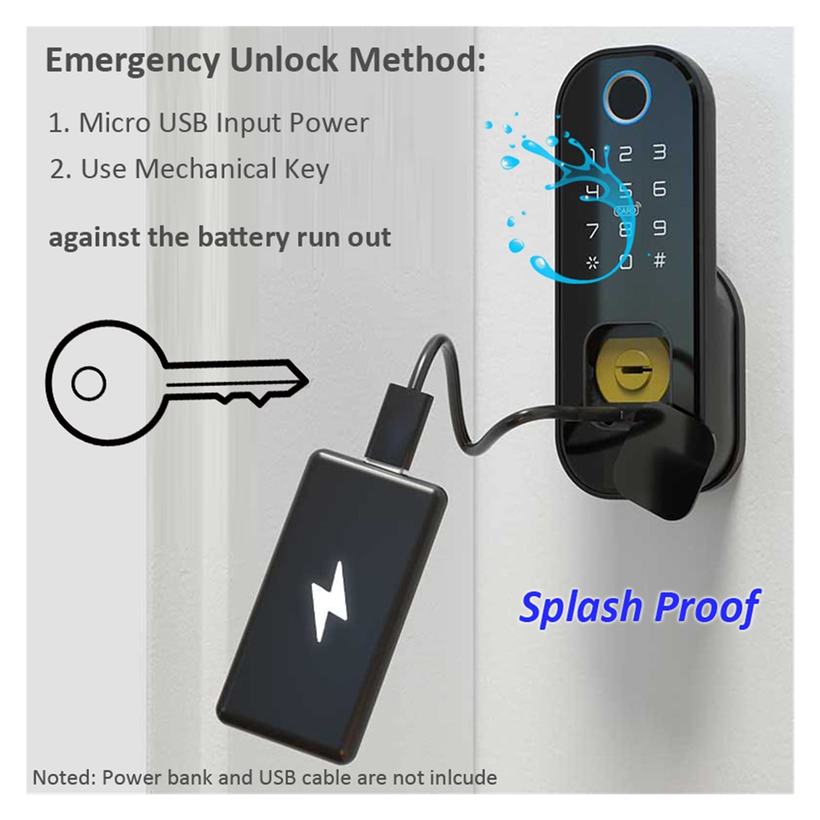 Inteligentna blokada drzwi palców Bluetooth bezprzewodowa blokada kontroli dostępu 13.56 MHz cyfrowy kod asystent zabezpieczenia(T03 Lock)