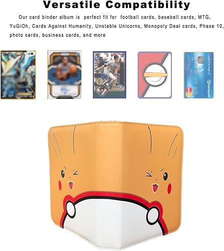 Miniatura 4 de Card Binder,900 Pockets Trading Card Binder 9 Pocket Card Holder Album, Card Collection Binder with 50 Removable Sleeves and Zipper for Boys Girls