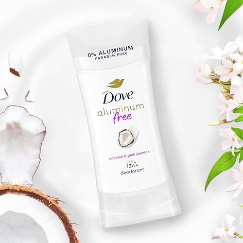 Dove Aluminum Free Deodorant for Women Coconut and Pink Jasmine 72 hour odor protection 2.6 oz - image 7