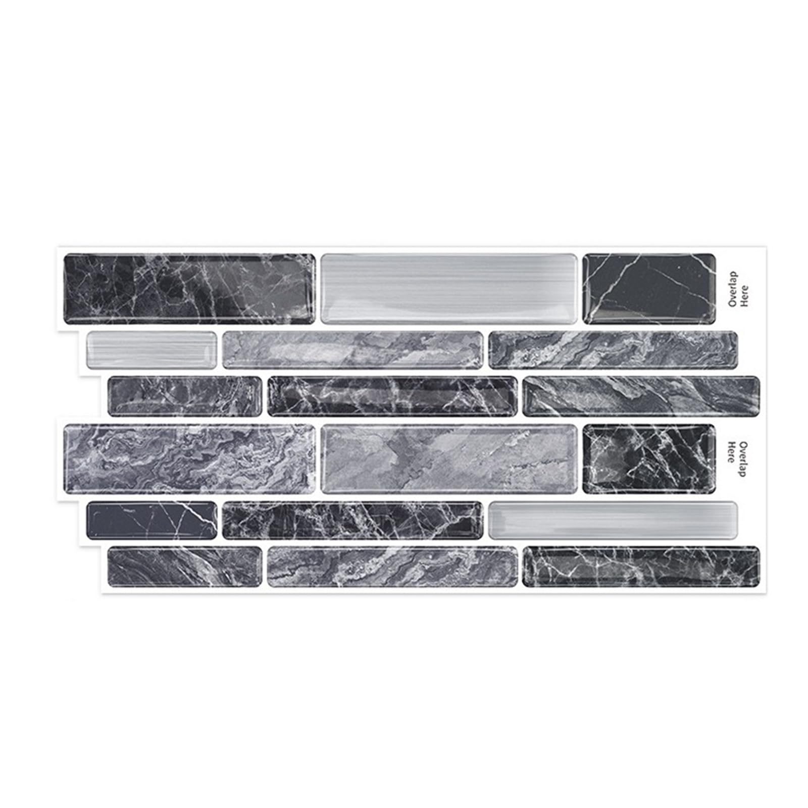 CYWDHFO 3D Glue Wall Stickers Self-Adhesive Waterproof Tile