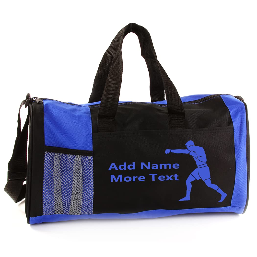 KishKesh Personalized Sport Duffel Bag – Ideal for Boxing Enthusiast, Gym, Travel, Training & Workout Essential for Male – Durable, Customizable Name