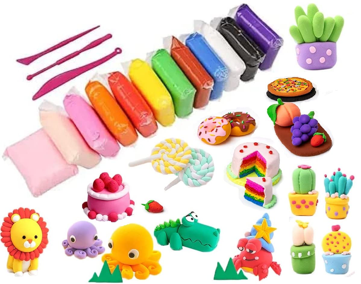 Bestie toys Clay DIY Ultra-Light Creative Art and Craft Air Dry Super Clay with Carving Molding Tools Kit for Girls and Boys (B0BD5F4THF) Amazon Price History, Amazon Price Tracker