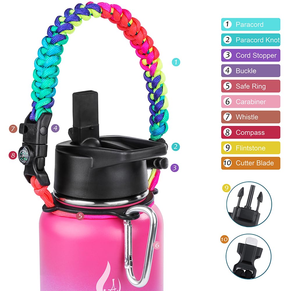 Paracord Griff Träger Überlebensgurtkabel Mit Sicherheitsring