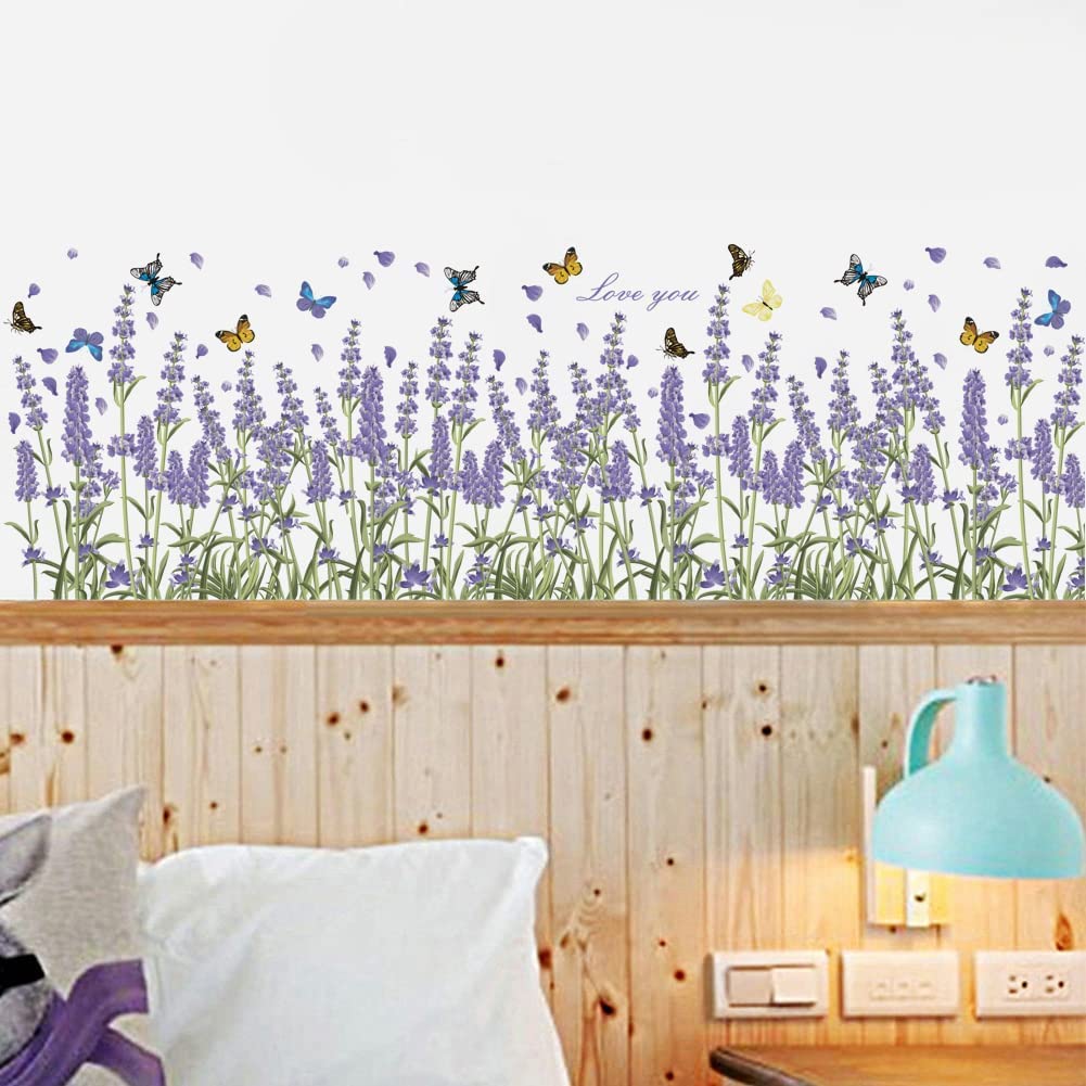 Decorazioni Murali Pvc Decalcomanie Murali Fiori E Farfalle - PVC Rimovibile Per Camera Ragazze Decorazione Parete PVC - Foto 12