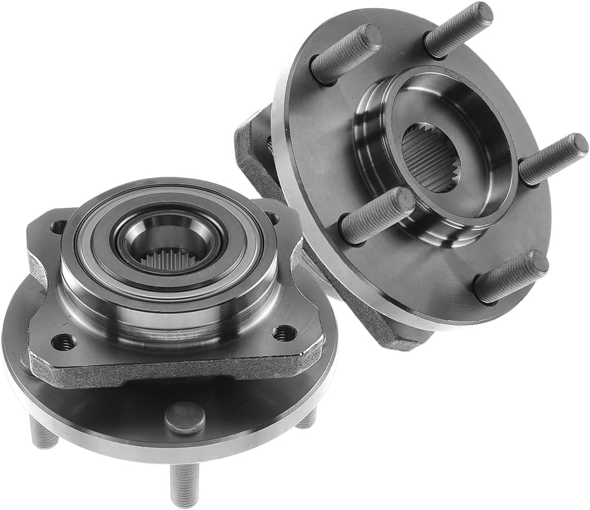 2 x Rim Hub Wheel Bearing Kit Front Left or Right Compatible with Voyager Grand Voyager Caravan RG RS GS 1995-2008 4641517AD