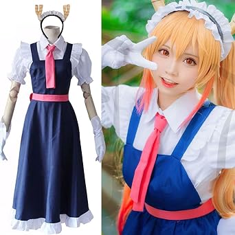 Miss Kobayashi's Dragon Maid Thor, Kobayashi, Tole, Cosplay Costume, Cosplay Wig, Costume, Halloween, School Festival, Event, Party, Cosplay Costume