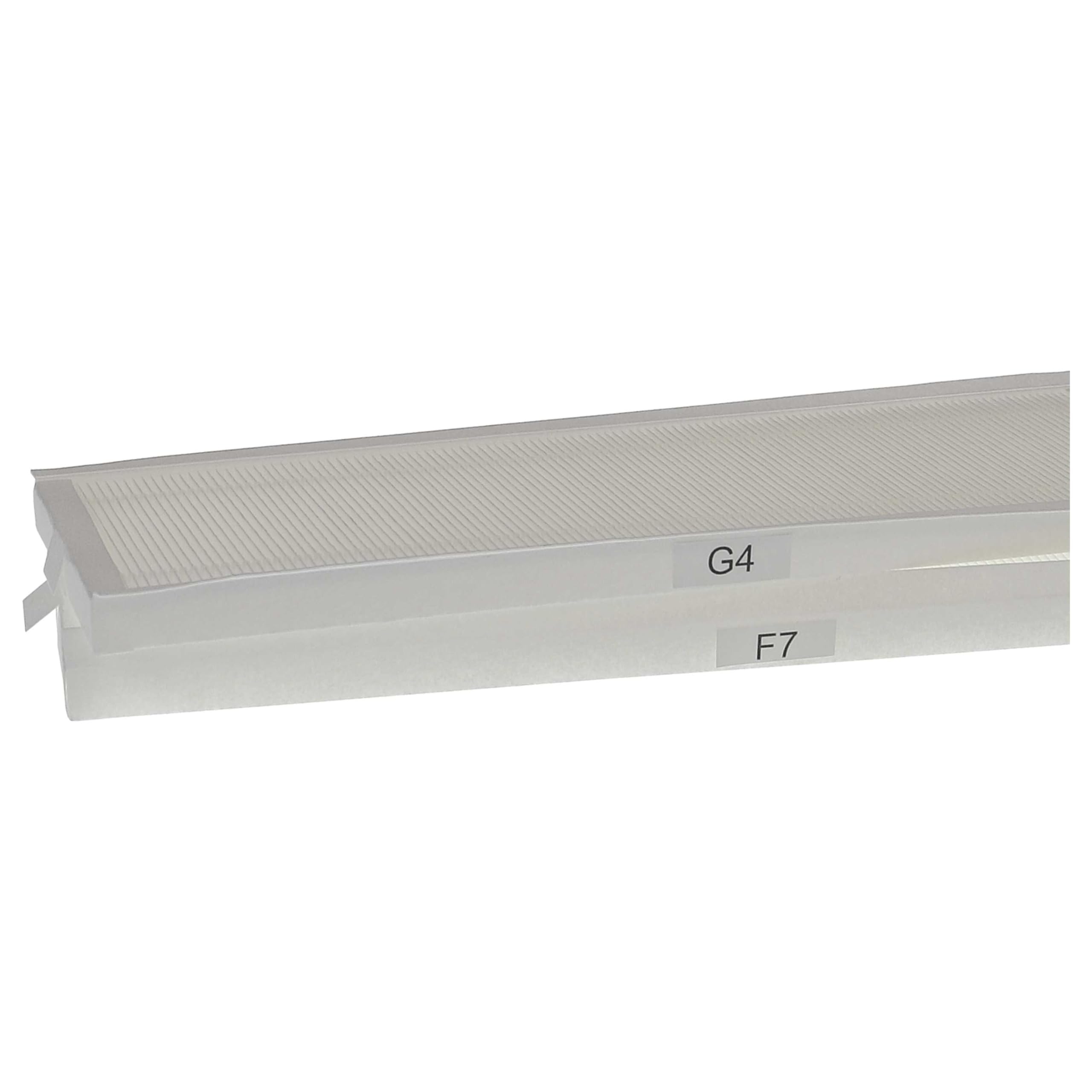 vhbw Filterset kompatibel mit Zehnder ComfoAir Q350 TR Enthalpie, Q450 Lüftungsgerät - Luftfilter G4 / F7 (8 Stück), 50 x 16 x 2 cm, Weiß