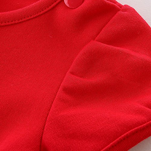 LittleSpring Baby Toddler Girl Christmas Dress with Bowknot Tutu Tulle Dress4