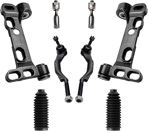 Miniatura 141 de Detroit Axle - Kit de brazos de control de extremo delantero RWD para Dodge Ram 03-06 2500 3500, 2 brazos de control superior con rótula 2 varillas