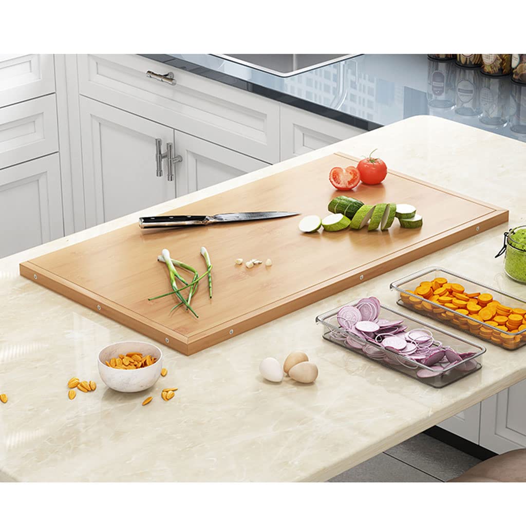 Tabla de cortar de primera calidad, tabla de cortar de bambú, tabla de cortar de cocina resistente, tabla de cortar de doble cara para carne, queso y verduras, tabla de cortar para trinchar carne o ve