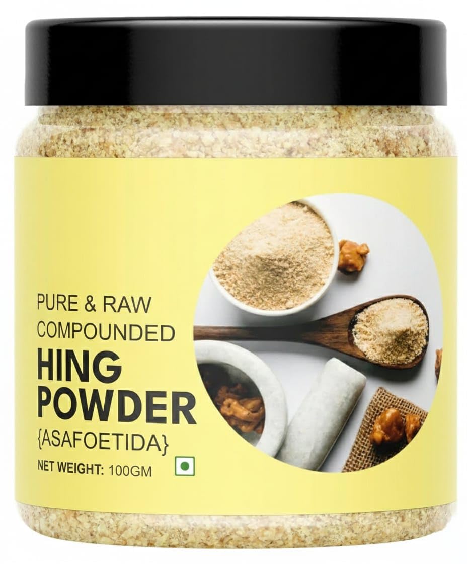 Premium Asafoetida Powder, 100% Pure Hing Spice, 100g