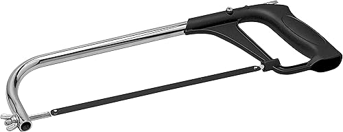 Miniatura 2 de Performance Tool Sierra para metales con marco tubular W730, ajustable para cuchillas de 10 o 12 pulgadas, herramienta duradera y versátil para