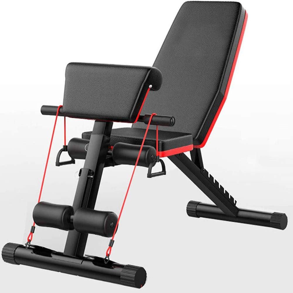 Panca Pesi Regolabile, Panca con manubri, Regolabile - Panche Pesi utili per l'allenamento di Tutto Il Corpo, Panca Pieghevole inclinata/declinata per Palestra di casa