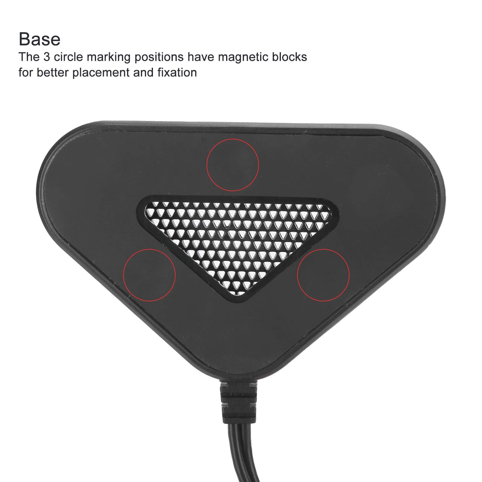 Base Magnetica per Antenna, Base per Antenna Router di Piccole Dimensioni più Stabile, Casa di Segnale SMA per la Ricezione del Segnale Radio Mobile (base della prolunga)