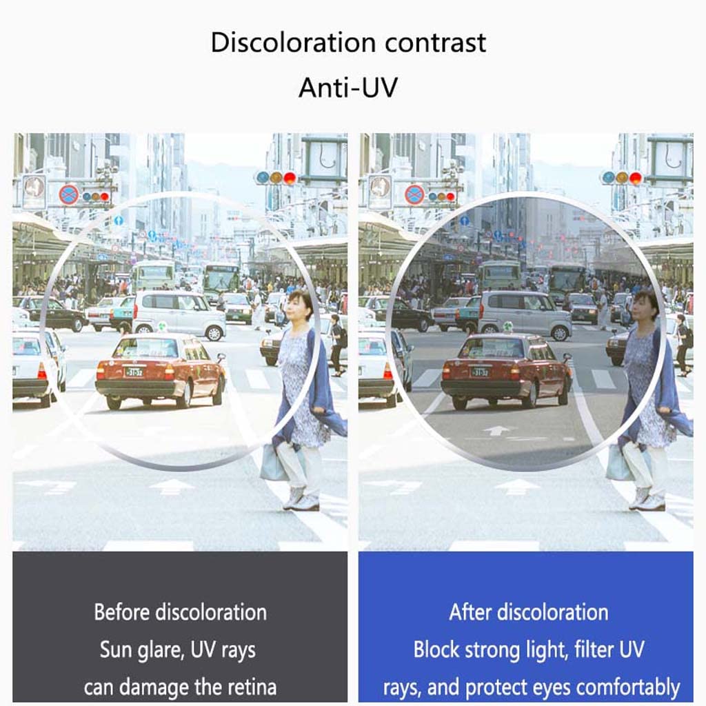 WZX Scolorimento Occhiali da Lettura a Doppio Uso lontani e vicini HD Occhiali da Lettura per Computer Anti-affaticamento Occhiali da Gioco Occhiali per TV da Uomo e da Donna Zoom Automatico