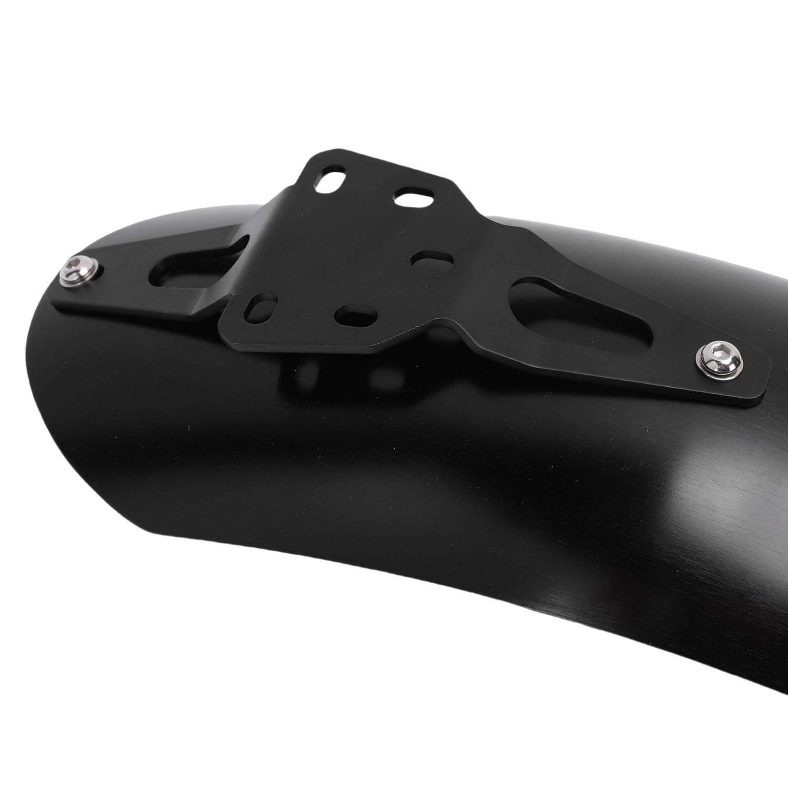 Tbest Guardabarros Delantero de Motocicleta de Montaje Alto, Cubierta de Guardabarros de Tablero Largo de Aleación de Aluminio, Reemplazo para Street Twin 900 Speed ​​Scrambler (Black)