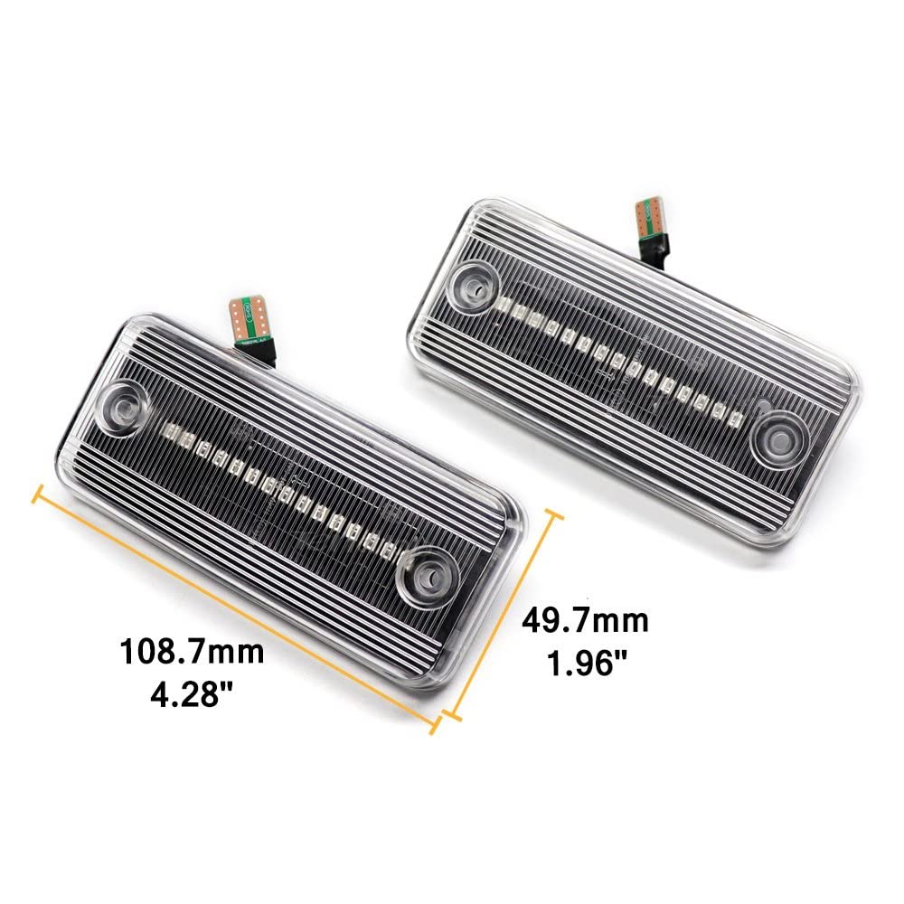 Indicador Retrovisor 2 Uds Para Para Camiones Para Magnum Indicador De Luz Lateral LED Lámpara Posición Coche Facelift Giro Intermitentes(Crystal Normal)