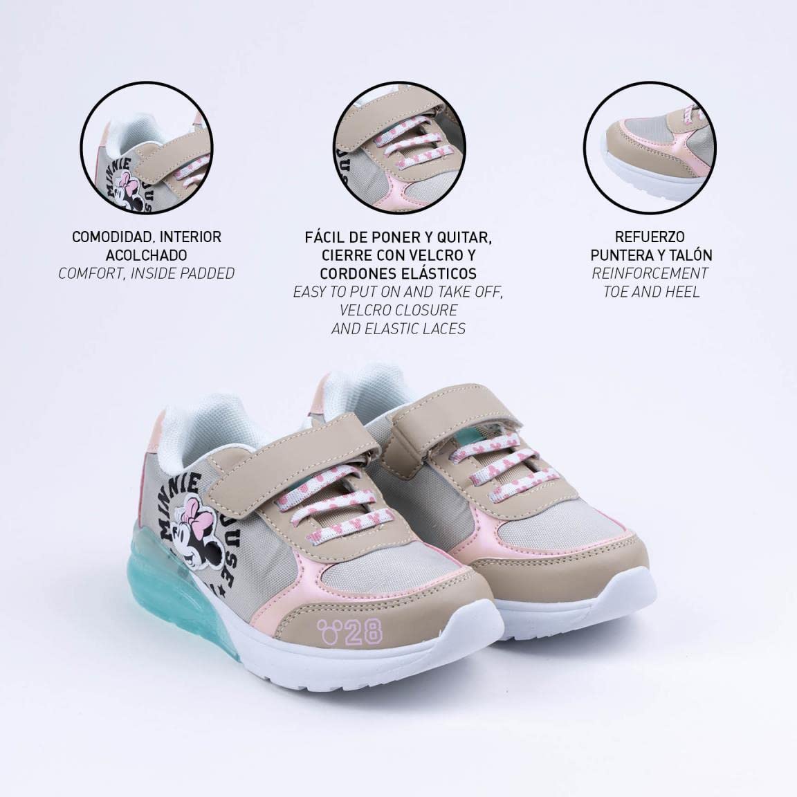 CERDÁ LIFE'S LITTLE MOMENTS Zapatillas de Minnie Mouse Zapatillas deportivasUnisex niños