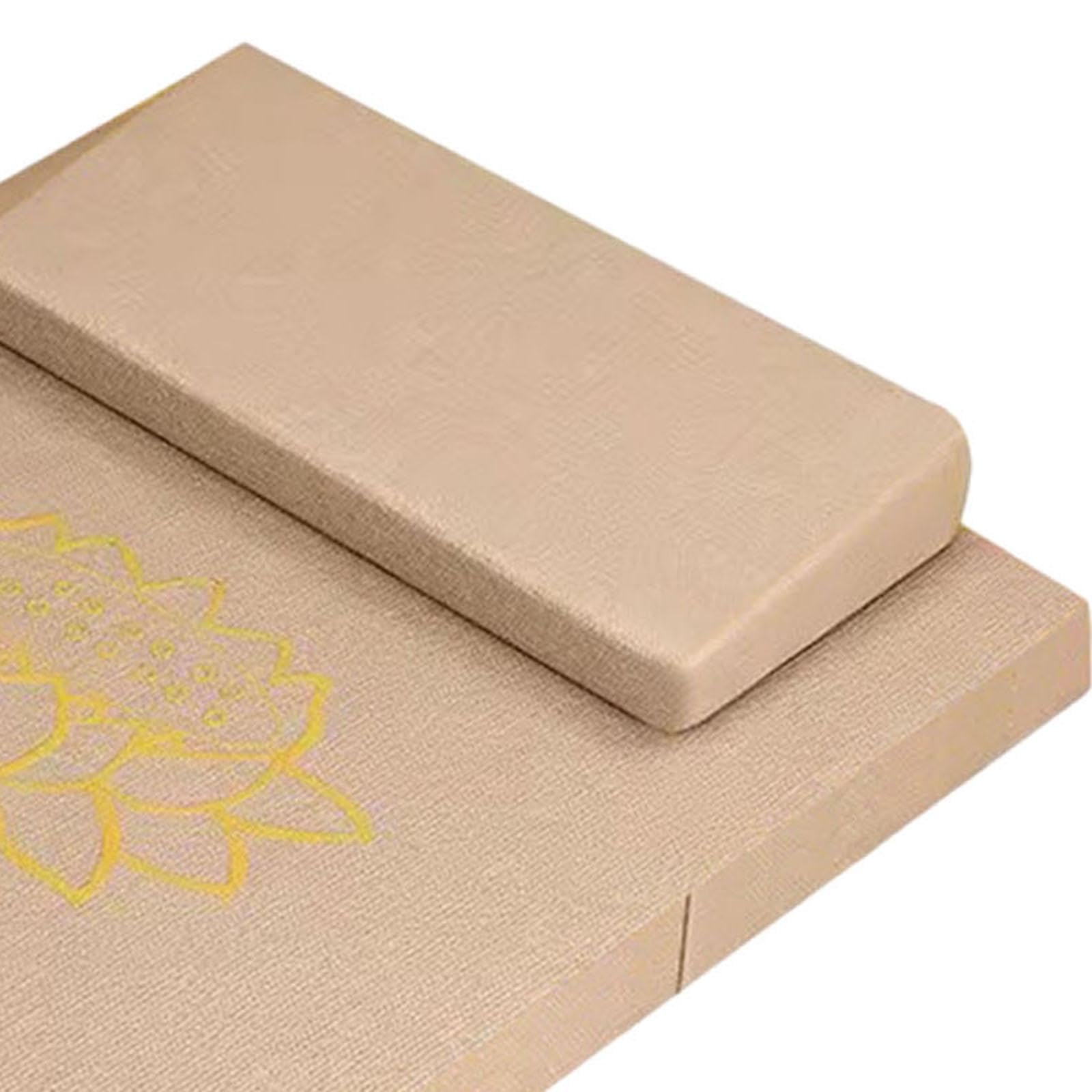 Tapis de Méditation Multifonctionnel et Antidérapant avec Coussin de pour Les Positions Assise et à Genoux