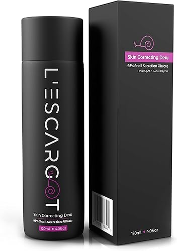 L'ESCARGOT - Tónico facial de mucina caracol - Filtrado de secreción de caracol al 95% con vitamina C, ácido hialurónico y niacinamida, absorción
