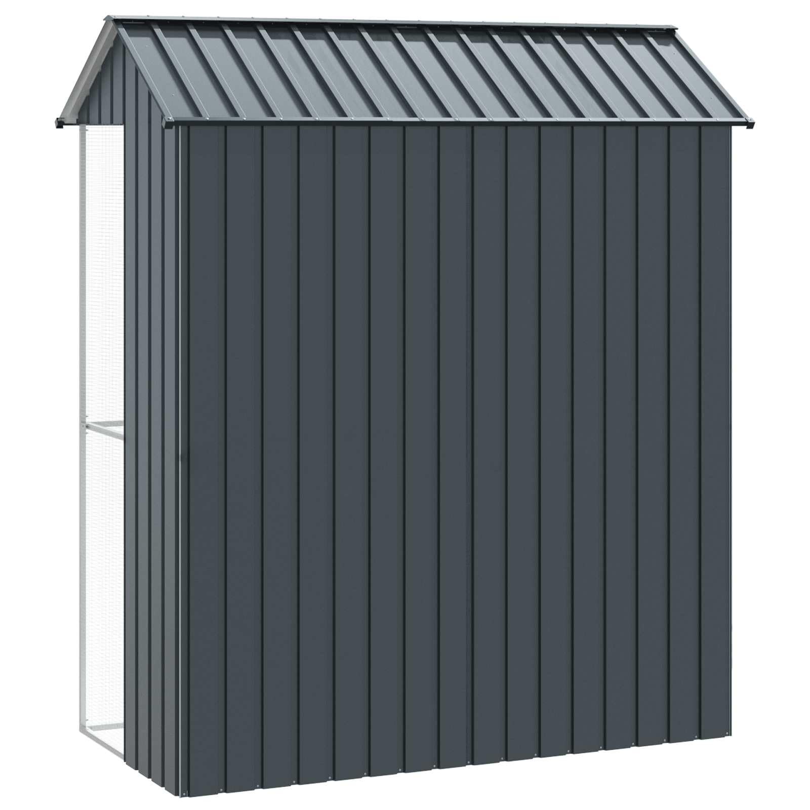 Generisch Vogelkäfig Anthrazit 215 x 110 x 247 cm Verzinkter Stahl,Tier- & Haustierbedarf,Haustierbedarf,Vogelbedarf,Vogelkäfige & -ständer-3325172