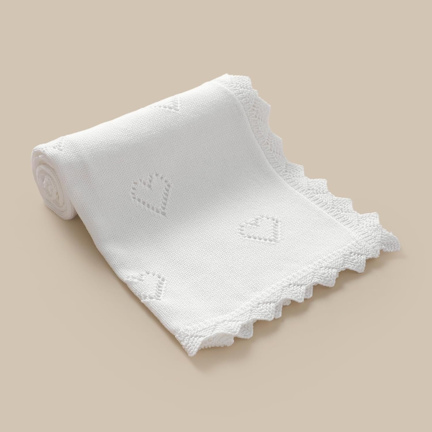 Baby Blanket Cotton Crochet Newborn Neutral Nursery Swaddling Blankets Soft Knitted Boys Girls Receiving Crib 30x40 Inch - Image 8