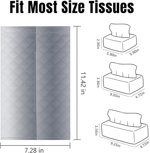 Miniatura 2 de Aosbos Cubierta de caja de pañuelos Cubierta de caja de pañuelos Cubierta de caja de pañuelos Rectángulo Soporte de caja de pañuelos Soporte de