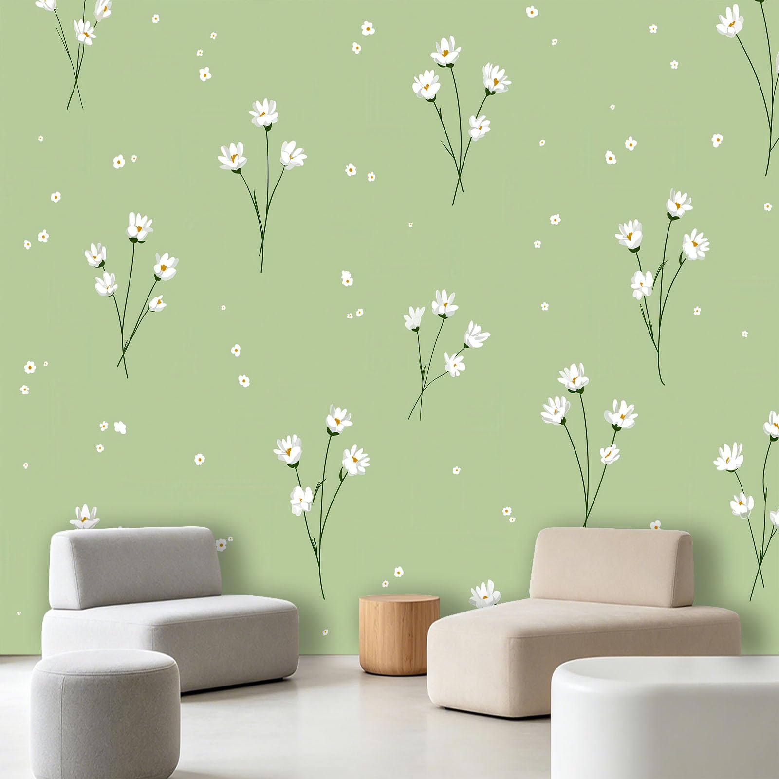 Carta da parati rustica, 250 x 175 cm (larghezza x altezza), carta da parati fotografica per camera da letto, rami di fiori, decorazione per soggiorno, decorazione da parete, carta da parati in