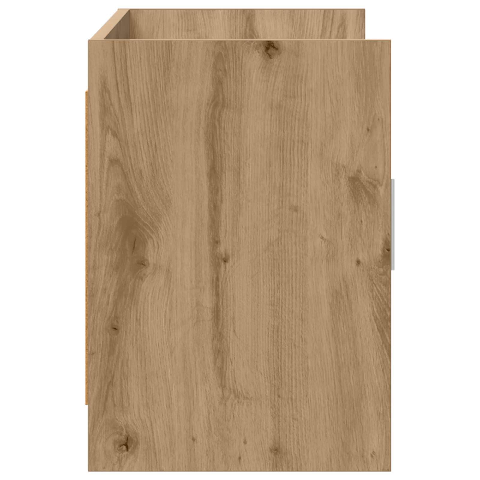 Drewniana szafka pod telewizor Inżynieria 102x33x47 cm Dub Artisan