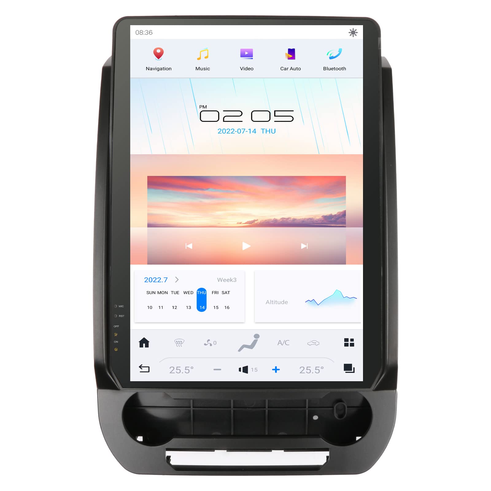 NAKEVICH 14.4 Inch Qualcomm Android 11 Car Radio for Ford Expedition 2018 2019 2020 2021 Stereo Replacement Tesla Style Dash IPS Touch Screen Android Auto GPS Navigation Head Unit Multimedia Player