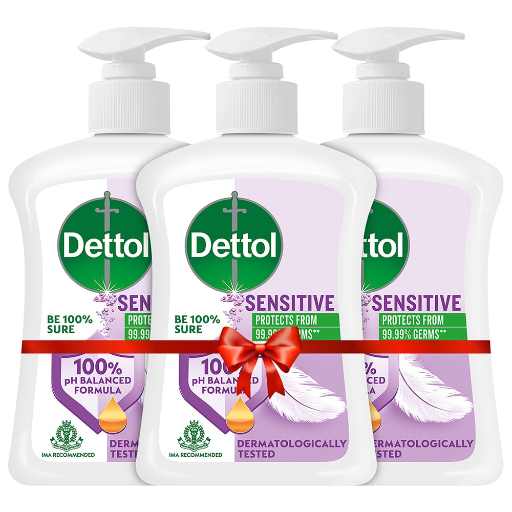 Sensitive Liquid Hand Wash Pump - 200 ml (Pack of 3)