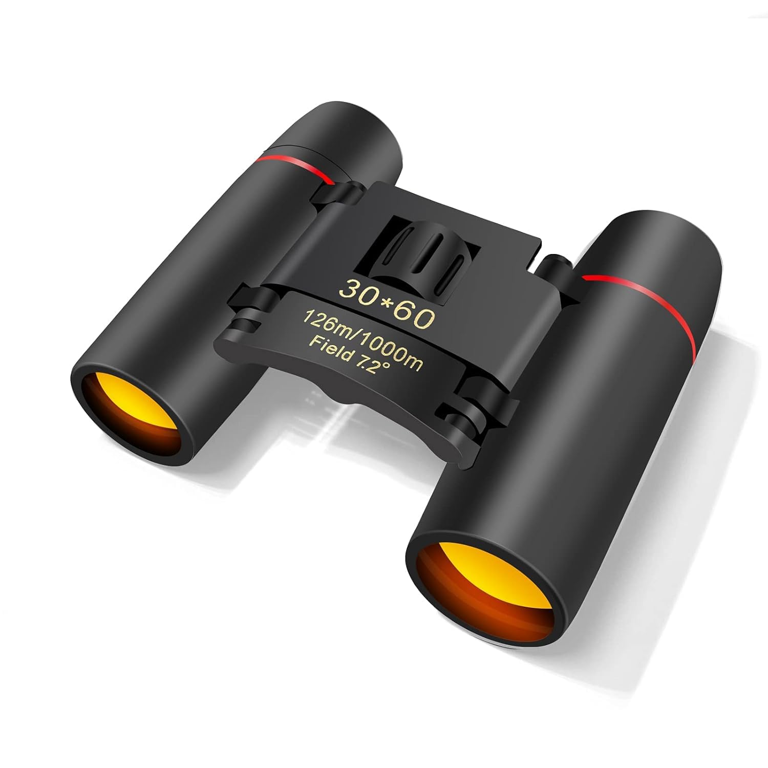 OCTOPUSPRIME Compact Binoculars, Small Folding Binoculars, Easy Focus for Kids Adults Bird Watching Travel Hunting Concerts Sports, Waterproof Telescope with Strap Bag