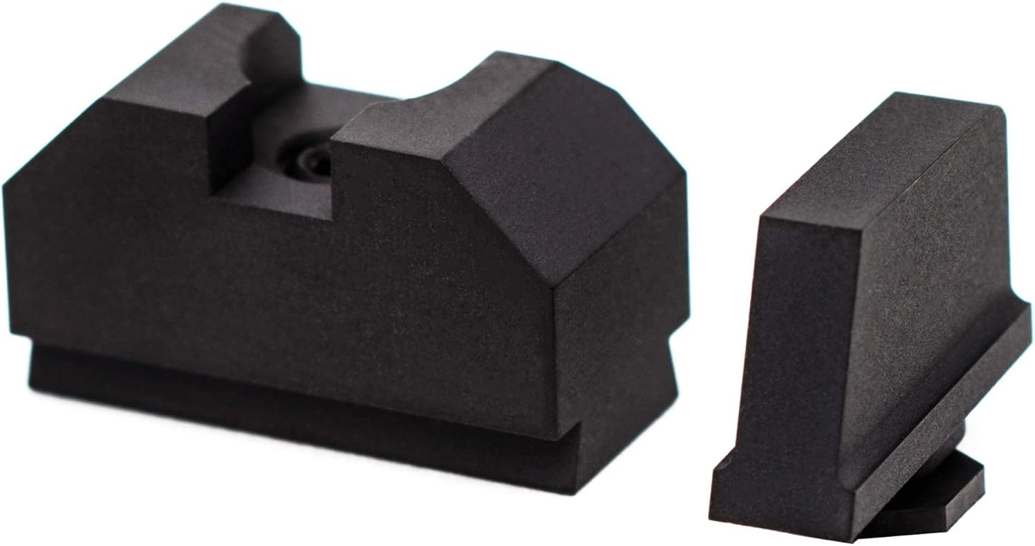 Zev ZT-SIGHT-300-CW-B-CW-B Sight Set .300 Black Front Cow Rear Gun Stock Accessories