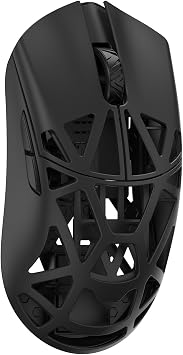 MK x WLMOUSE Beast X Pro Wireless 8K Mouse with Solid Sides OM Optical, Black