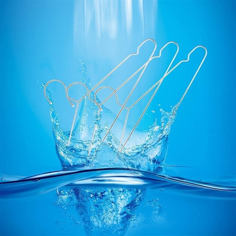 Perchas estándar de metal resistente de acero inoxidable de 45 cm, perchas duraderas para abrigos y trajes, lote de 20 unidades, diseño antideslizante, solución para ahorrar espacio
