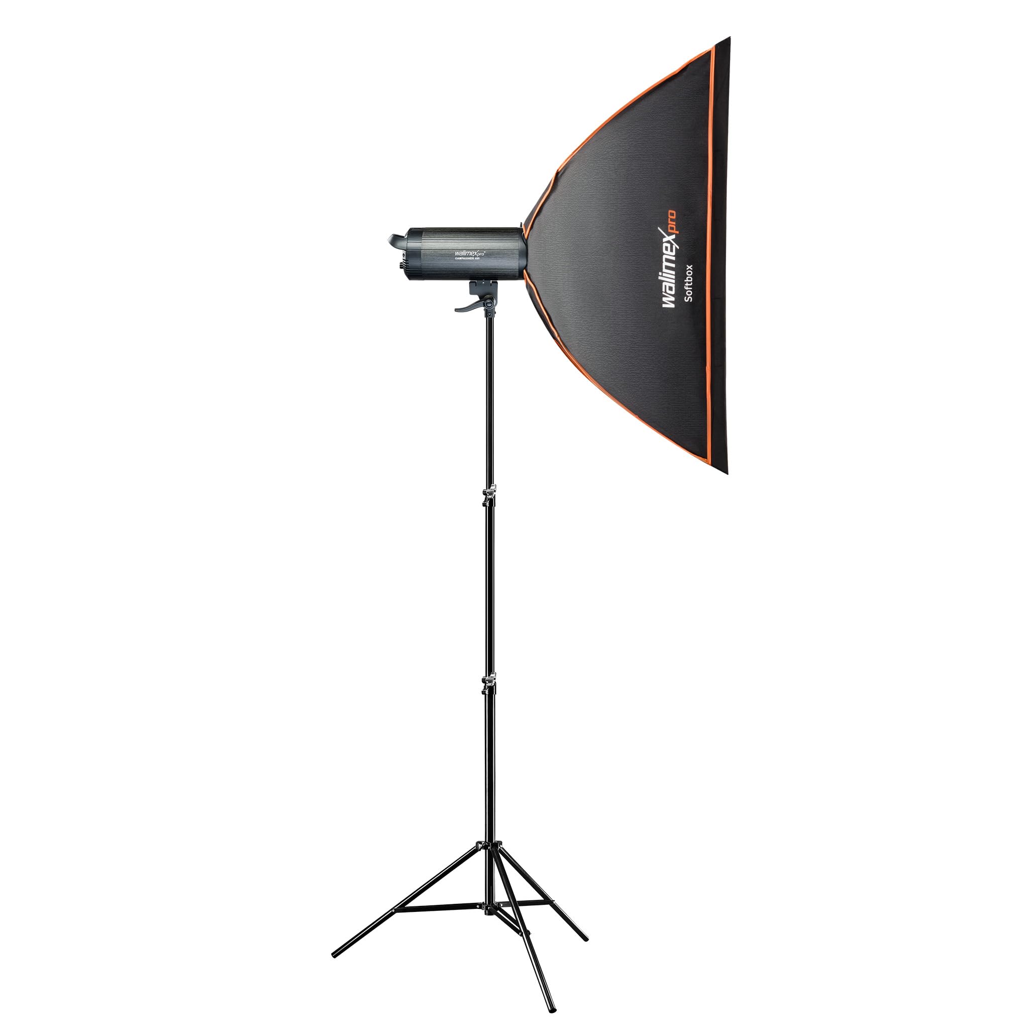 Walimex pro Campaigner 400 HS Set Single flash fotografico da studio, luce LED da 400 W per foto e video, con softbox stativo luci e accessori