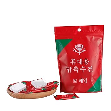 Zhangxi 20PCS Disposable Compr ed Face Towel Mini Portable Disposable Compr ed Cotton Coin Tissue Towels for Travel Camping Hiking Sport Beau Salon Home Hand Wipes