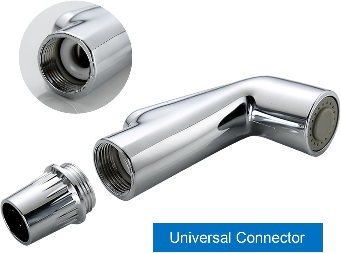 Kitchen Sink Side Sprayer Head Replacement Universal Fit Sink Spray Attachment, Household Kitchen Sink Sprayer Replacement Parts, Chrome Finish