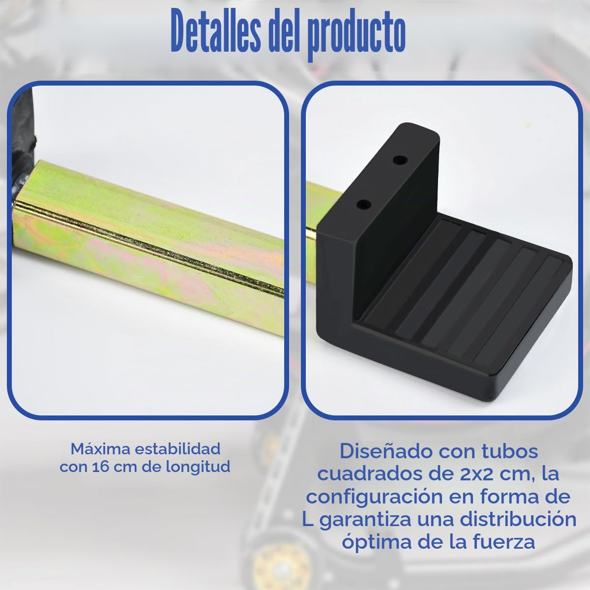 2 PCS Adaptadores para Caballete Trasero de Moto, 16*2*2cm Caballete de moto delantero trasero Elevador Soporte Adaptador para Moto Brazo Basculante, Mantenimiento de Garaje, Limpieza de Moto