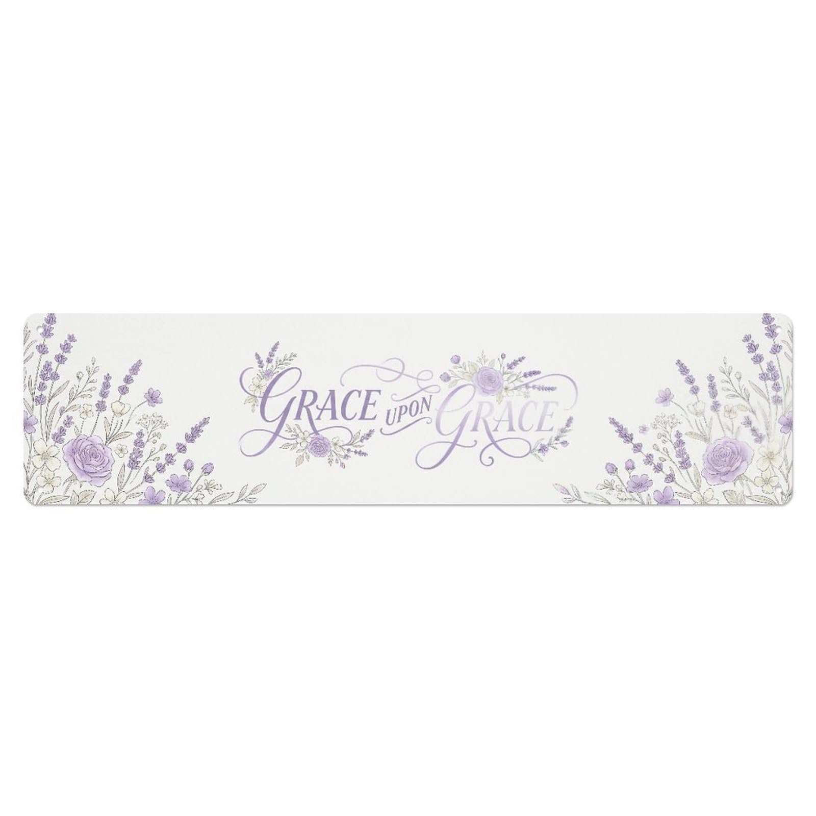 Fyrn Style Grace Upon Grace Blessed Positive Quote Metal Tin Sign