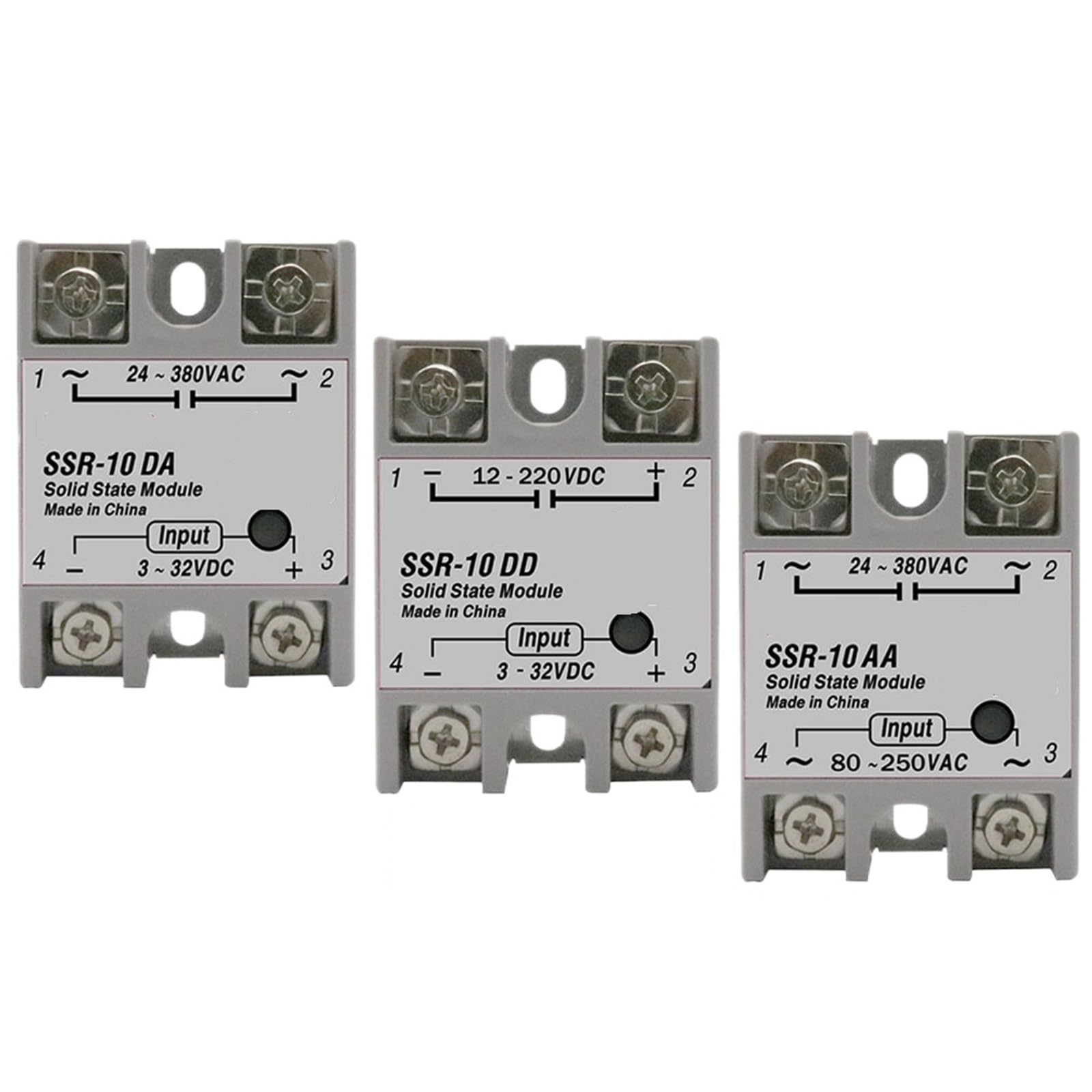 Module SSR-100A relais statique DD 100A entrée sortie courant continu