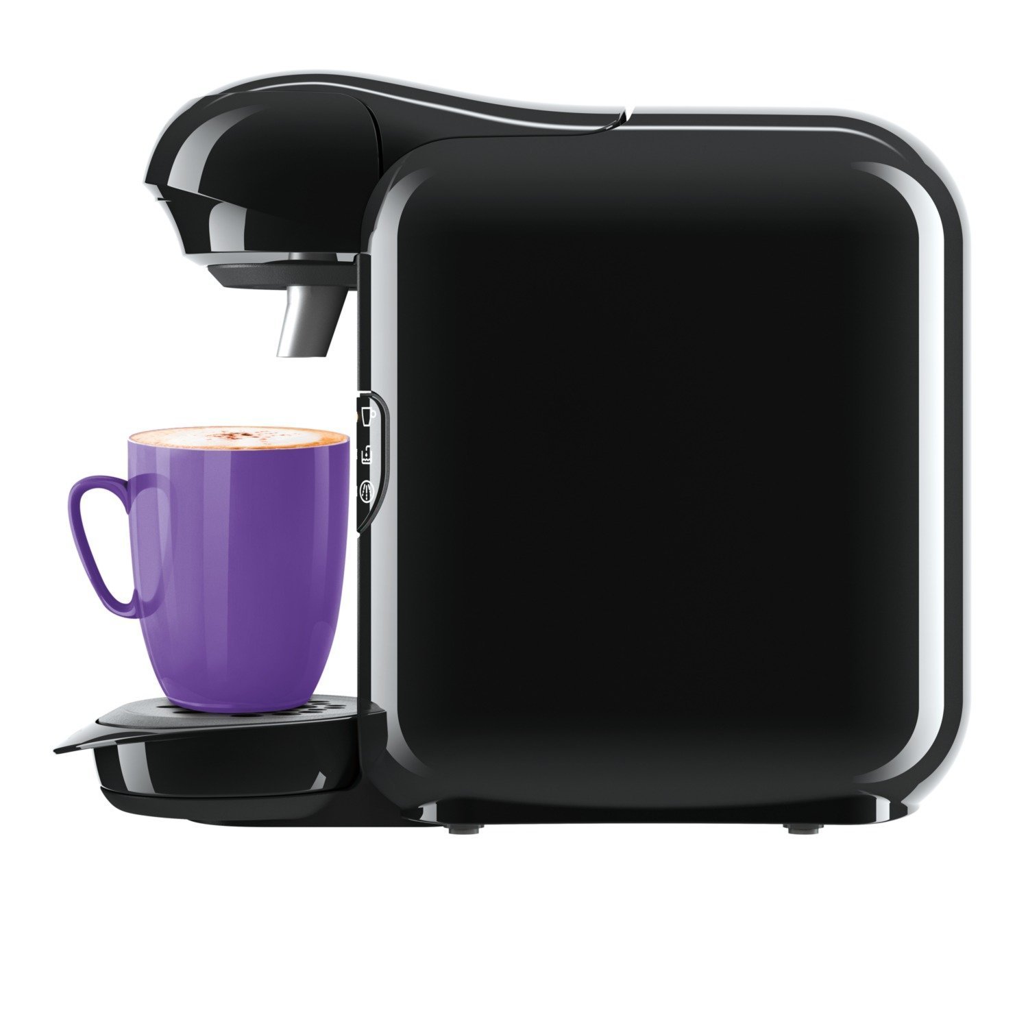 Bosch TAS12A2 - Cafetera (Independiente, Máquina de café en cápsulas, 0,7 L, 1300 W, Negro, Acero inoxidable)