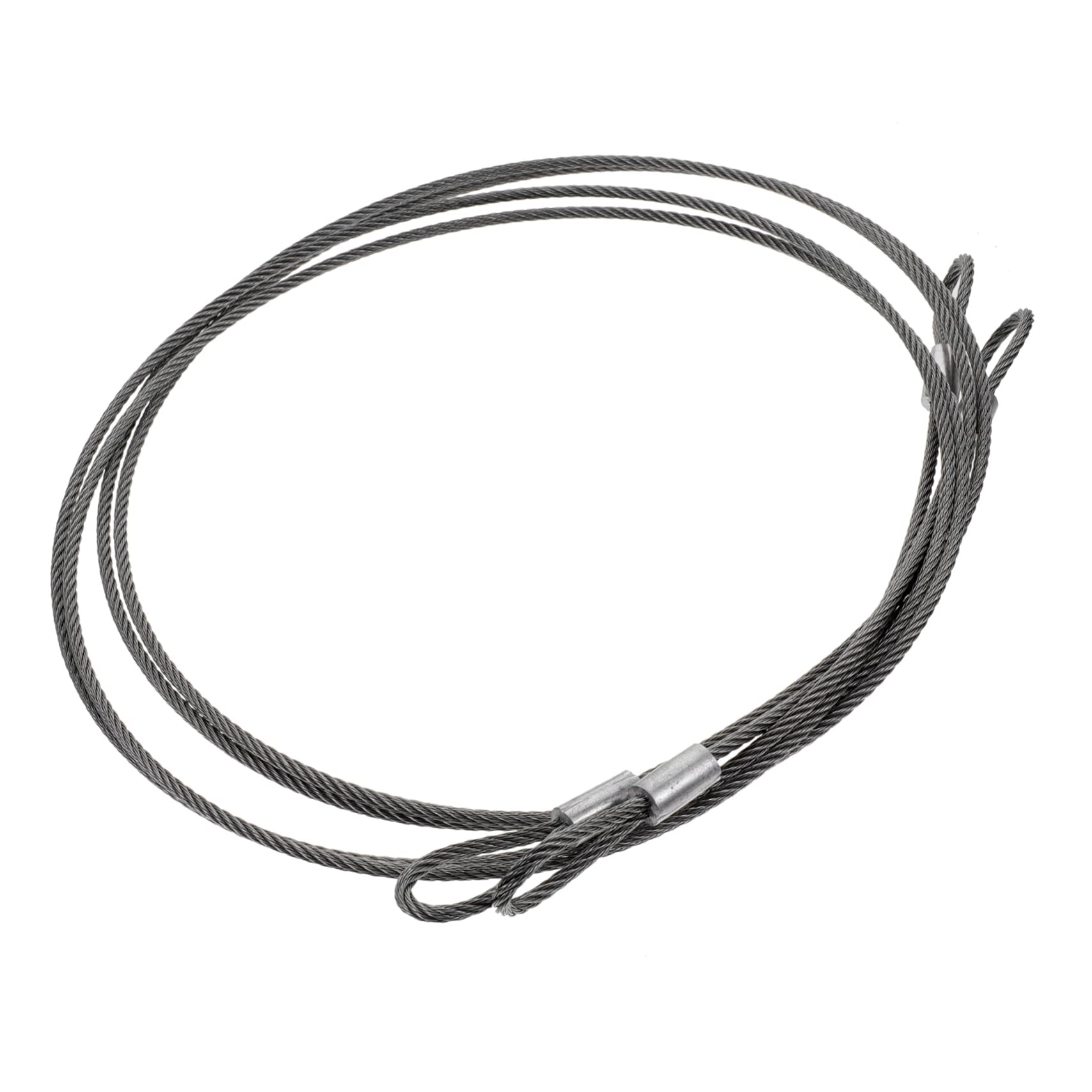 Housoutil 2 Pcs Braided Security Cable Stainless Steel Safety Wire Rope for Locks Latches